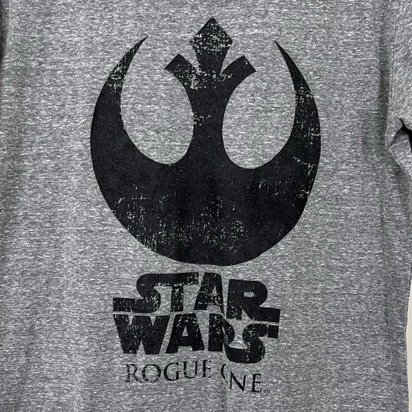 Star Wars Rogue One Gray Graphic Tee Shirt - Picture 2 of 4